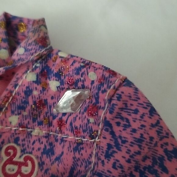 Vintage 1989 Barbie The Beat Purple Pink Denim Jacket in great condition - Picture 7 of 8